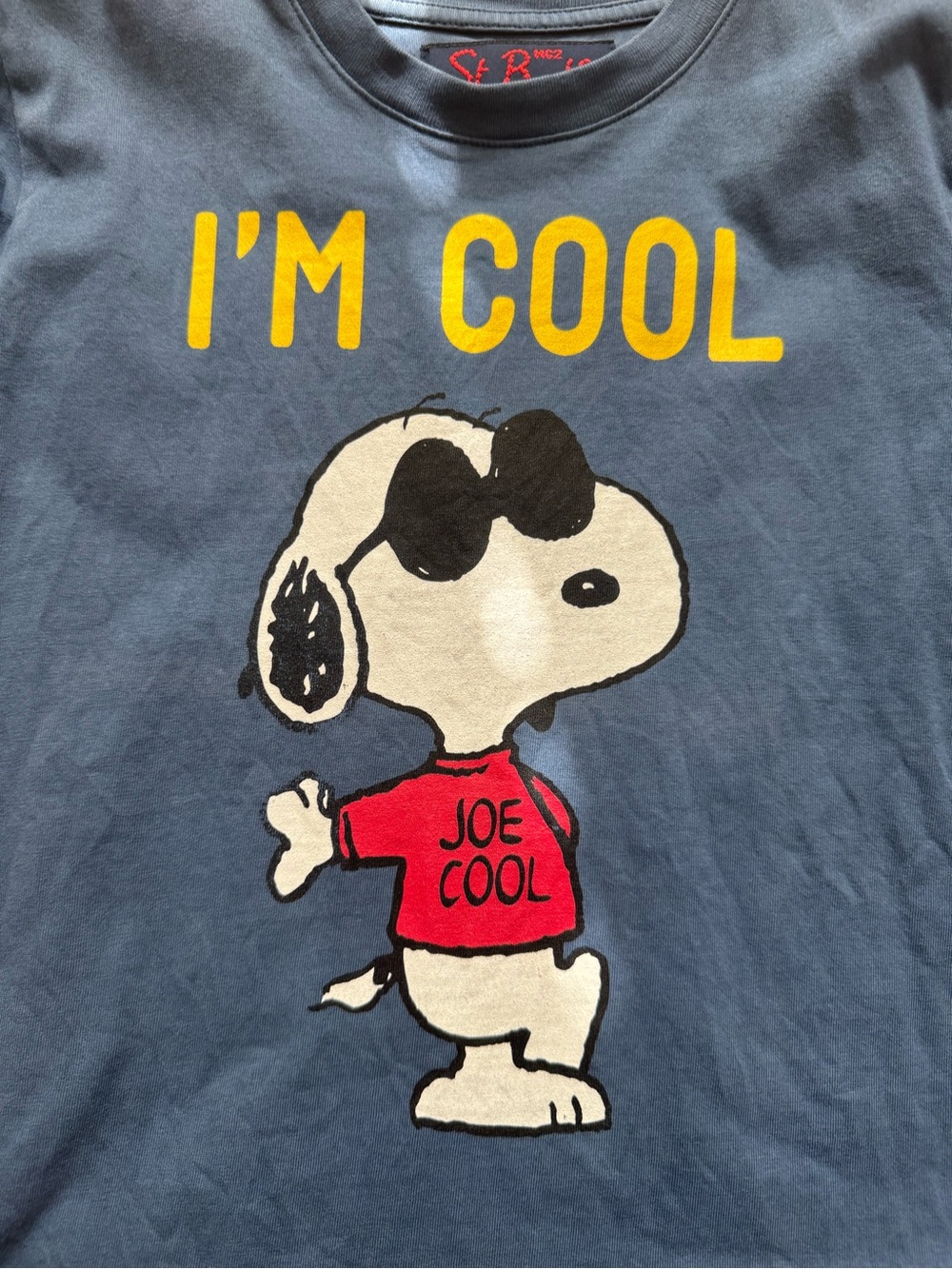 MC2 Saint Barth Boys T-Shirt I’m Cool” Snoopy Peanuts T-shirt, navy blue size 8 - Picture 11 of 13